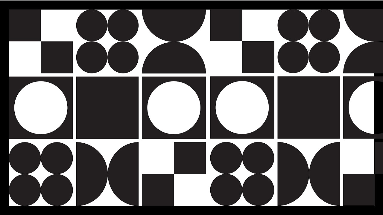 Modern Art Black & White Shape | Black Frame TV Art | Art Screensaver for TV | Wallpaper