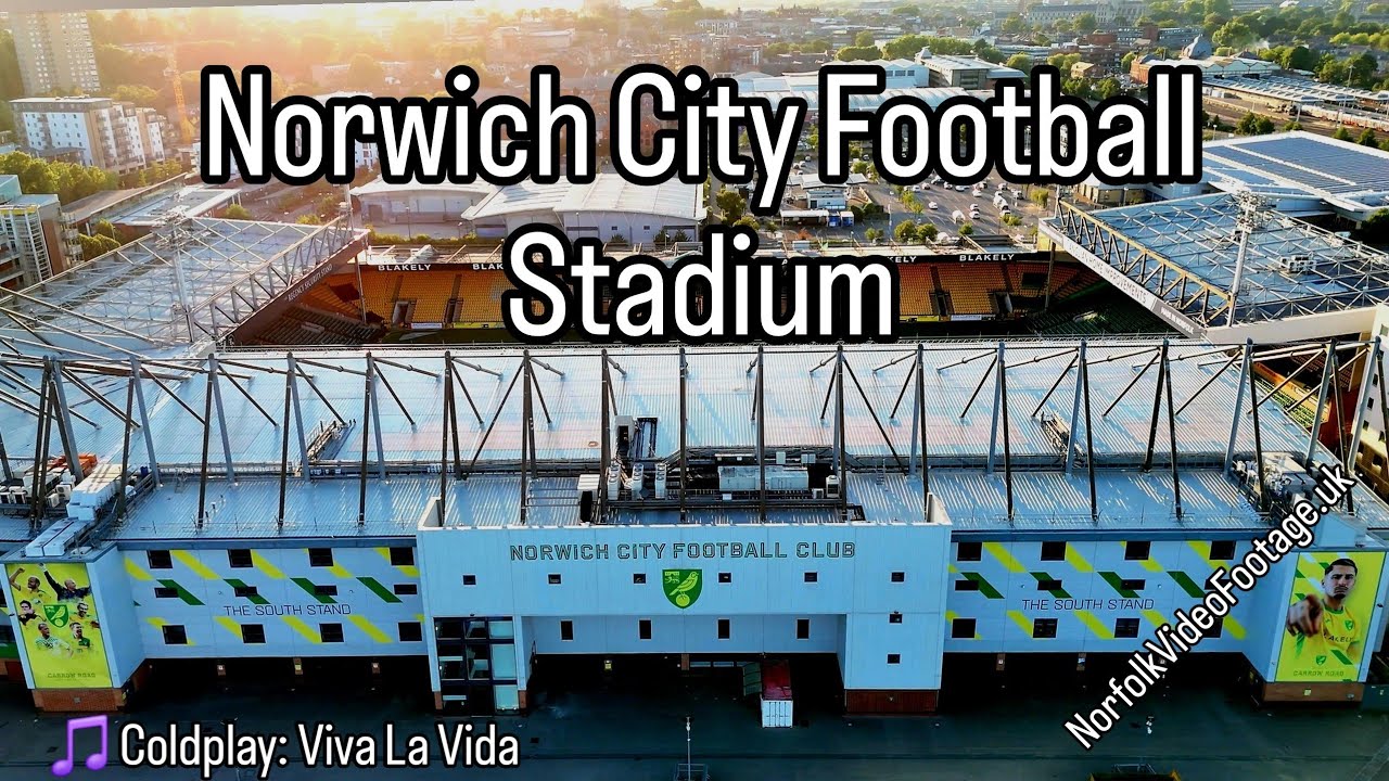 Norwich City Football Stadium | Drone Tour [4K] | 🎵 ColdPlay Viva La Vida (instrumental)