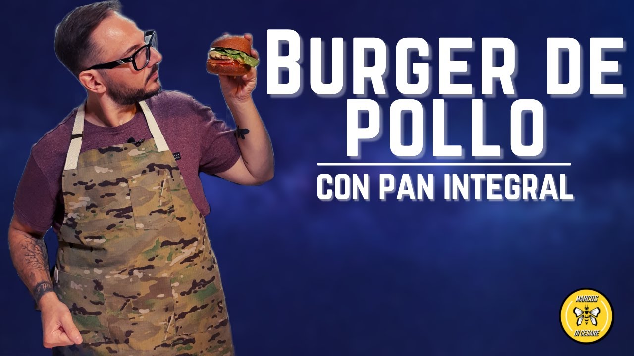 PAN INTEGRAL DE BURGER + HAMBURGUESA DE POLLO