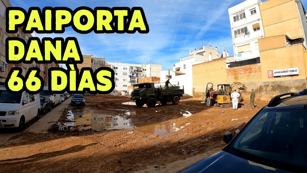 Paiporta 66 días después de la DANA. Sigue el reparto de comida caliente y ropa.