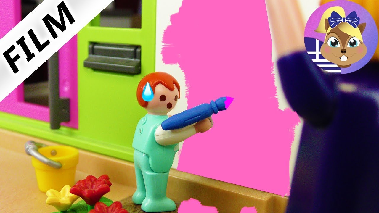 Playmobil ταινία: Η Έμμα βάφει το σπίτι ροζ!Το σπίτι μιας πριγκίπισσας!