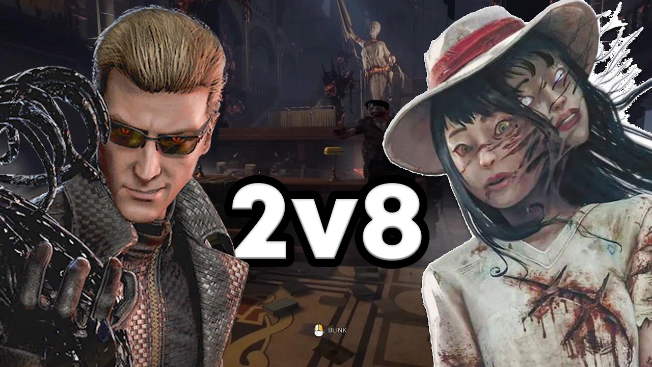 Wesker & Tomie vs 8 Survivors In RPD