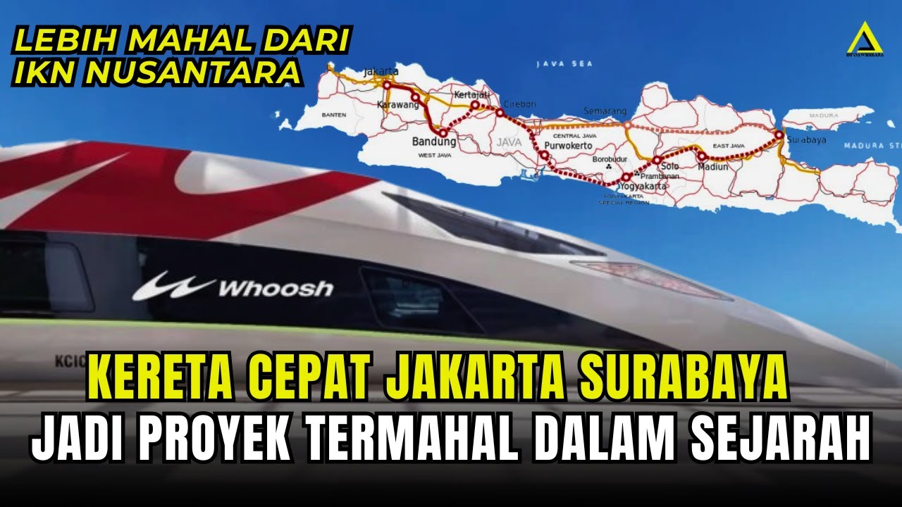 Kereta cepat Jakarta-Surabaya Whoosh 2024 : Hanya 2 jam!