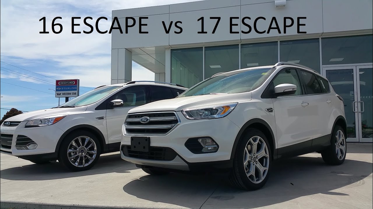 2016 Ford Escape  vs 2017 Escape - Comparison & Walk Around