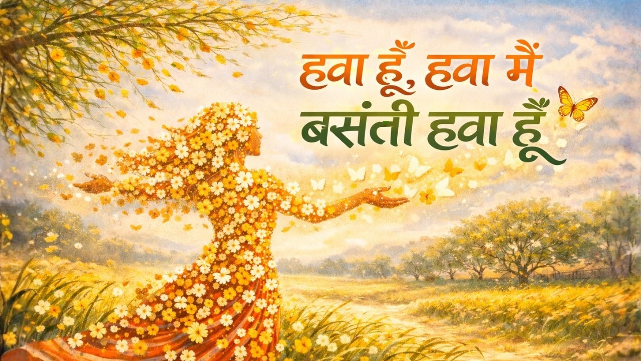 Hawa Hoon, Hawa Main, Basanti Hawa Hoon I Hindi Kavita by Kedarnath Agrawal I #hindipoetry #basant