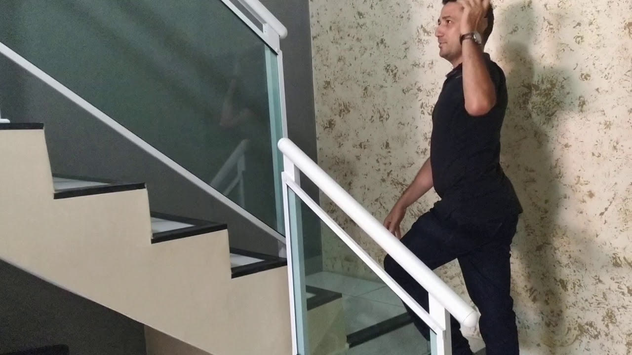 Como fazer  Corrimão e Guarda Corpo de Vidro e Alumínio- Parte 3- Passo a passo