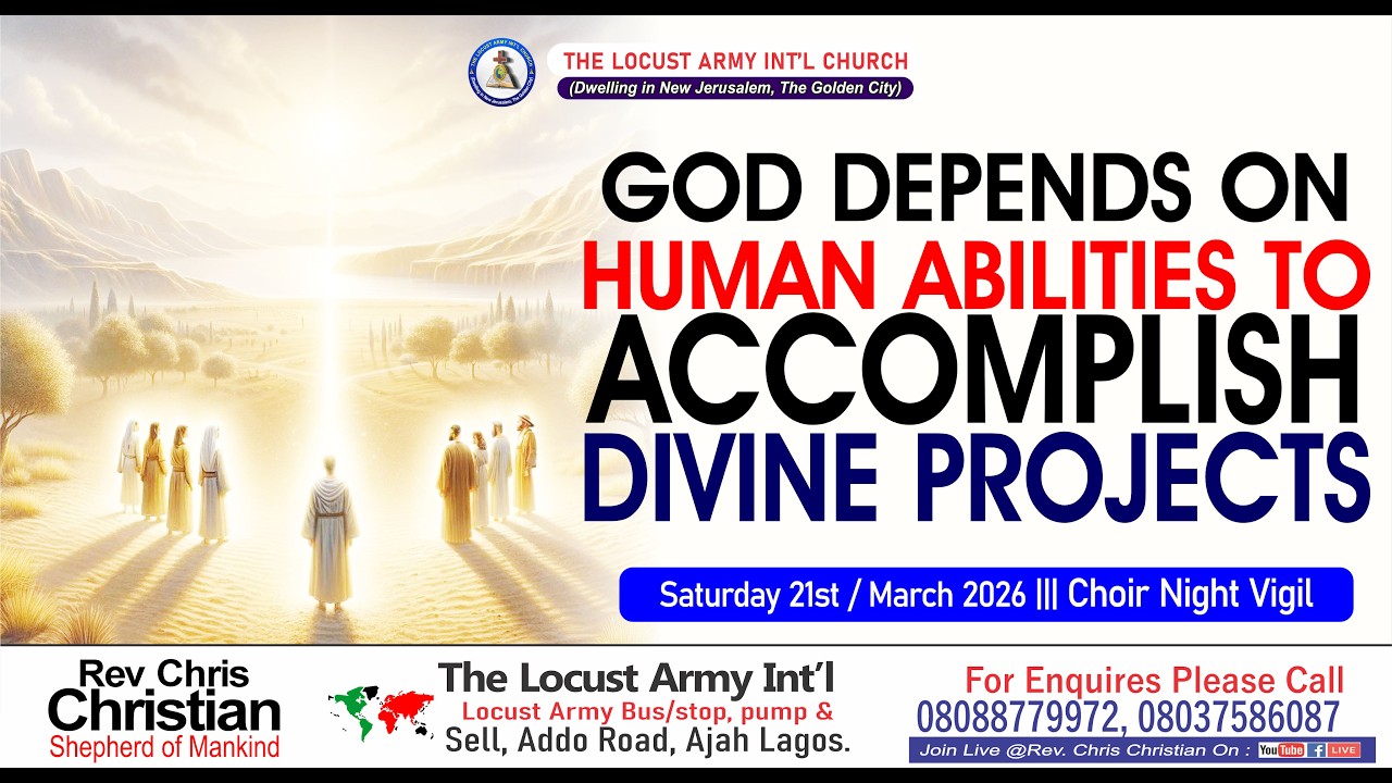 Rev. Chris Christian | God Depends on Human Abilities to Accomplish Divine Projects