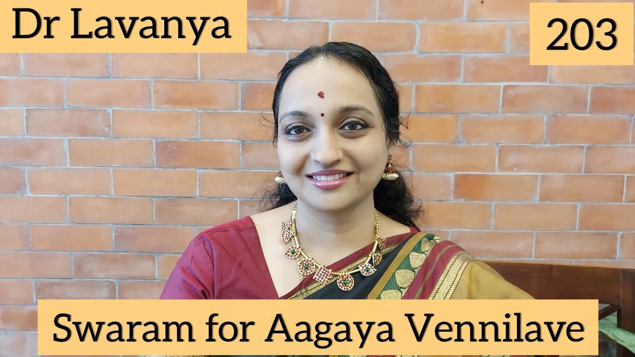 | Swaram for Aagaya Vennilave | Arangetra Velai | Dr Lavanya | Carnatic Notes | Ilayaraja | Voice |