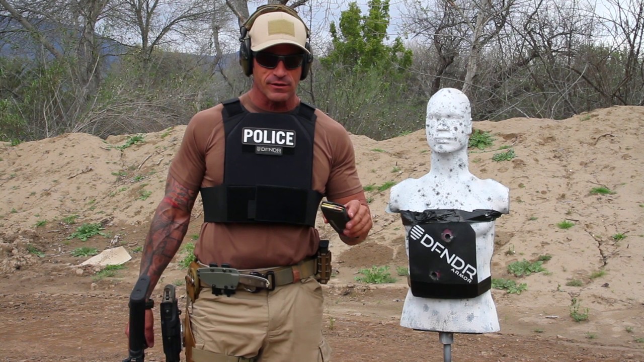 DFNDR Armor Level IV Rifle Plate TEST Defeats 7.62x63 APM2 and 5.56x45 M855 Green Tip Rounds.