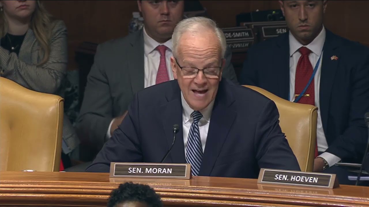 Sen. Moran Questions Secretary of Air Force, Space Force Leadership on FY 2026 Budget Proposal