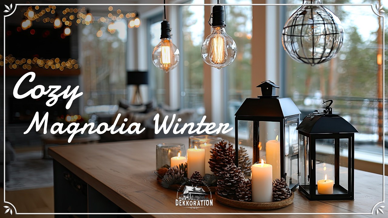 Уютный зимний декор в стиле Magnolia Homes ❄️🌿