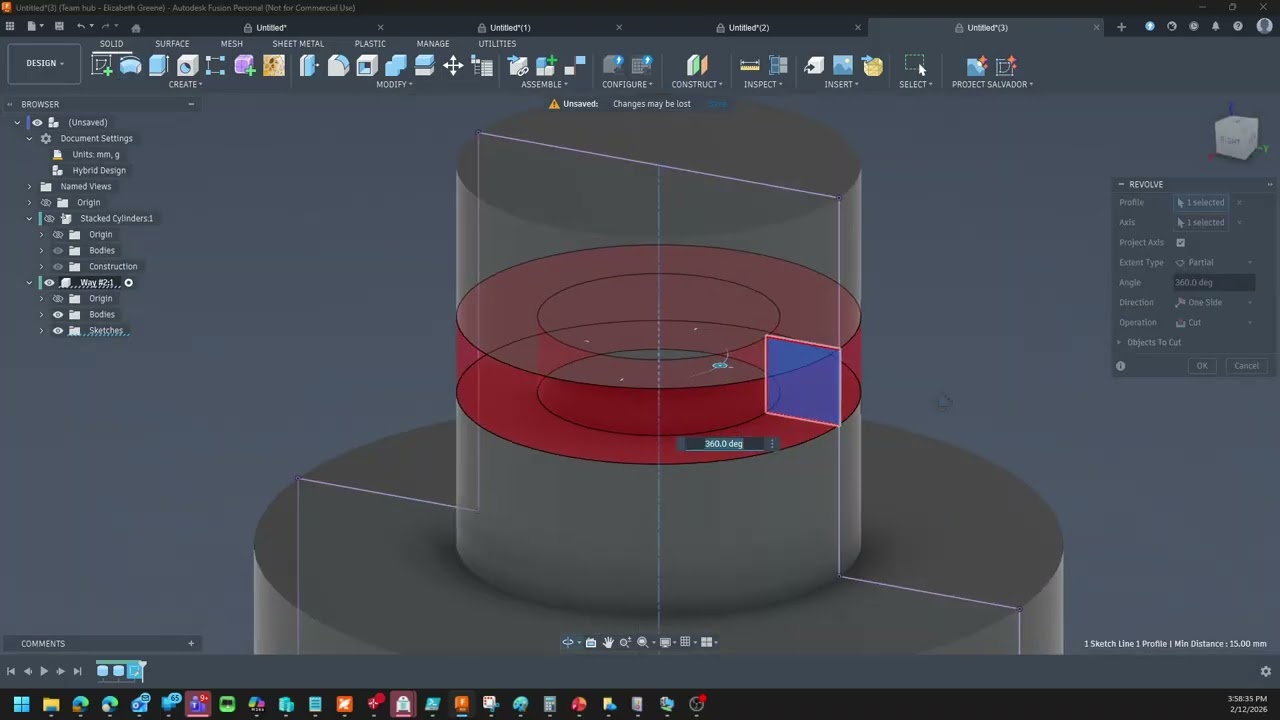 Fusion: Three ways to make a paperweight with a groove in it