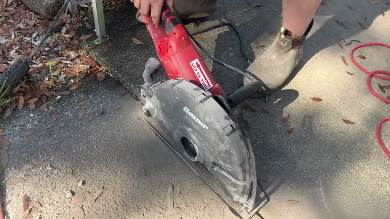 Bauer Concrete Saw Electric