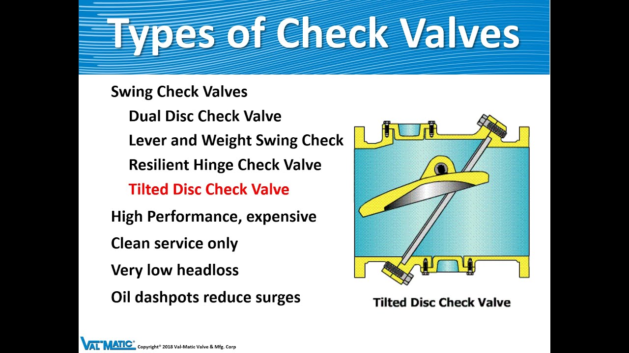Val-Matic Check Valve Training
