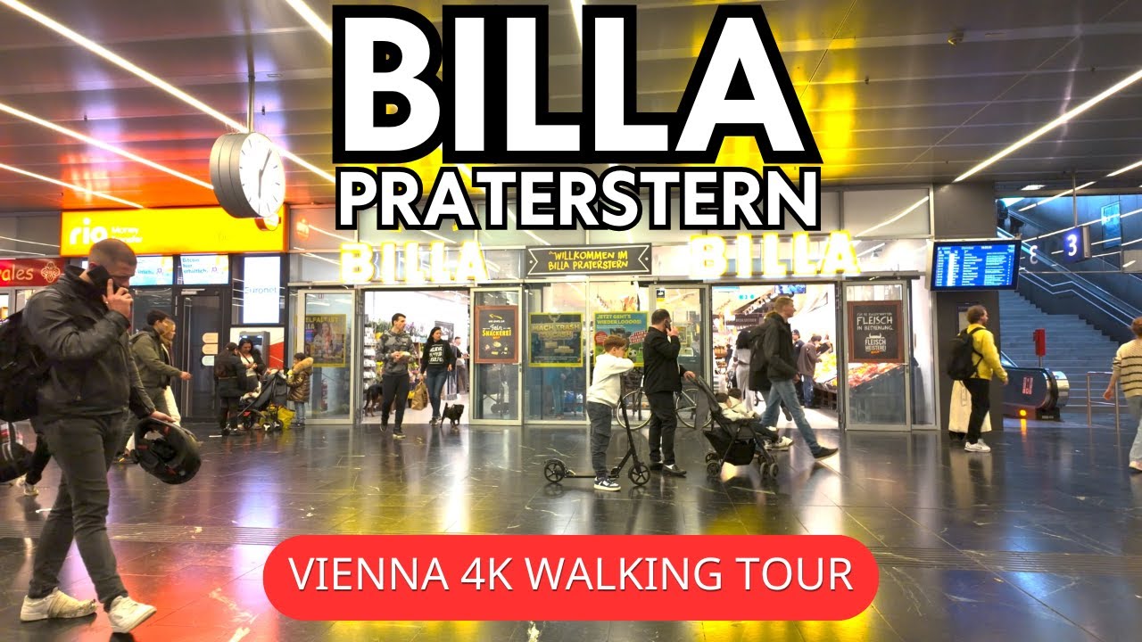 4K HDR Virtual Walk | Crowded Sunday at BILLA Supermarket Praterstern Vienna | Real Life in Austria