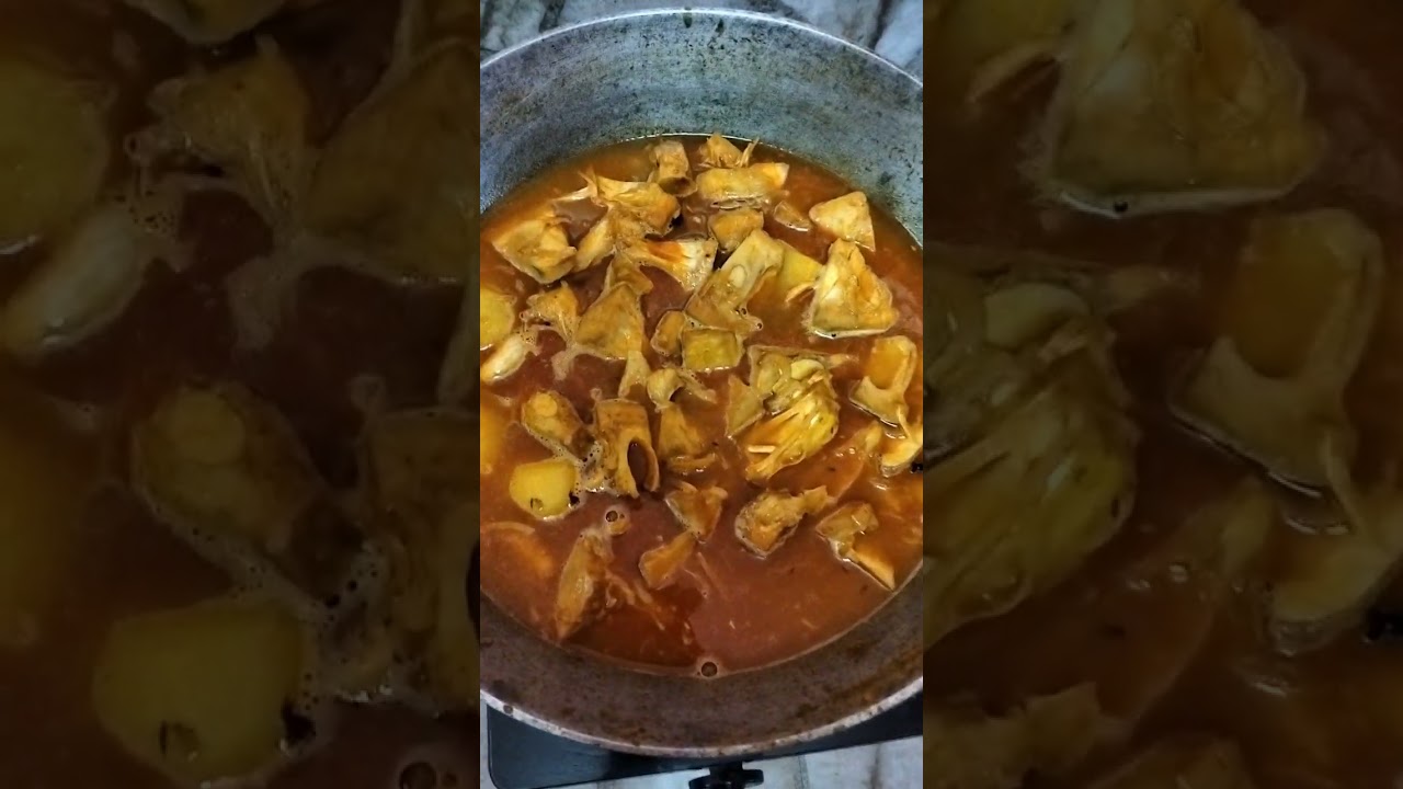 এইভাবে এঁচোড় চিংড়ি রান্না করলে খেতে দারুণ লাগে #viralvideo #cookingvideo #recipe #echorchingri 