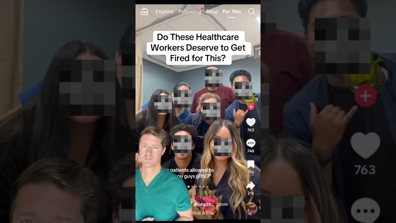 Do these healthcare workers DESERVE TO GET FIRED for this?