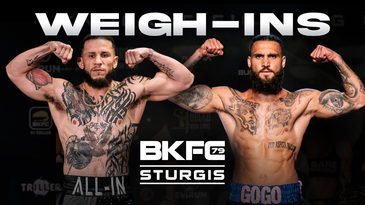 BKFC 79 STURGIS GOGO vs LANE Weigh-In | LIVE!
