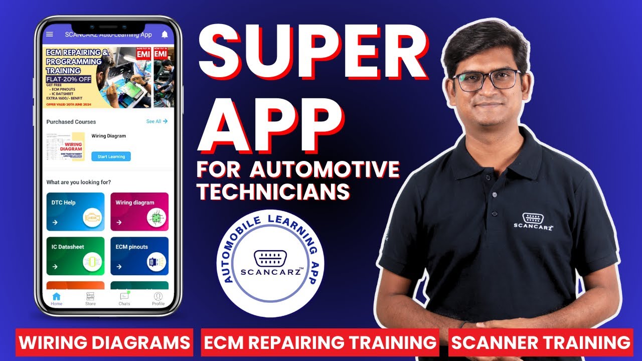 Best App For Automotive Technicians | SCANCARZ Auto-Learning App | #wiringdiagram #ecmrepairing