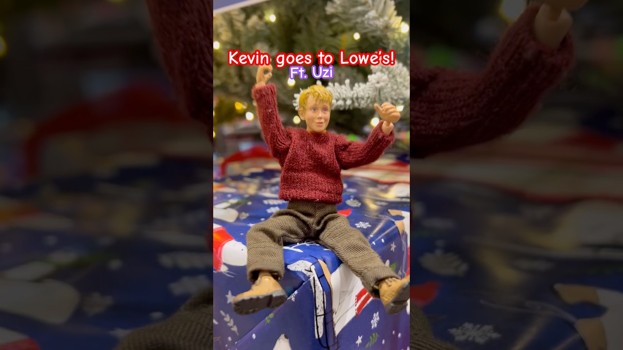 Posing Neca Home Alone Kevin McCallister Figure at Lowe&rsquo;s! (With uzi ) #figures