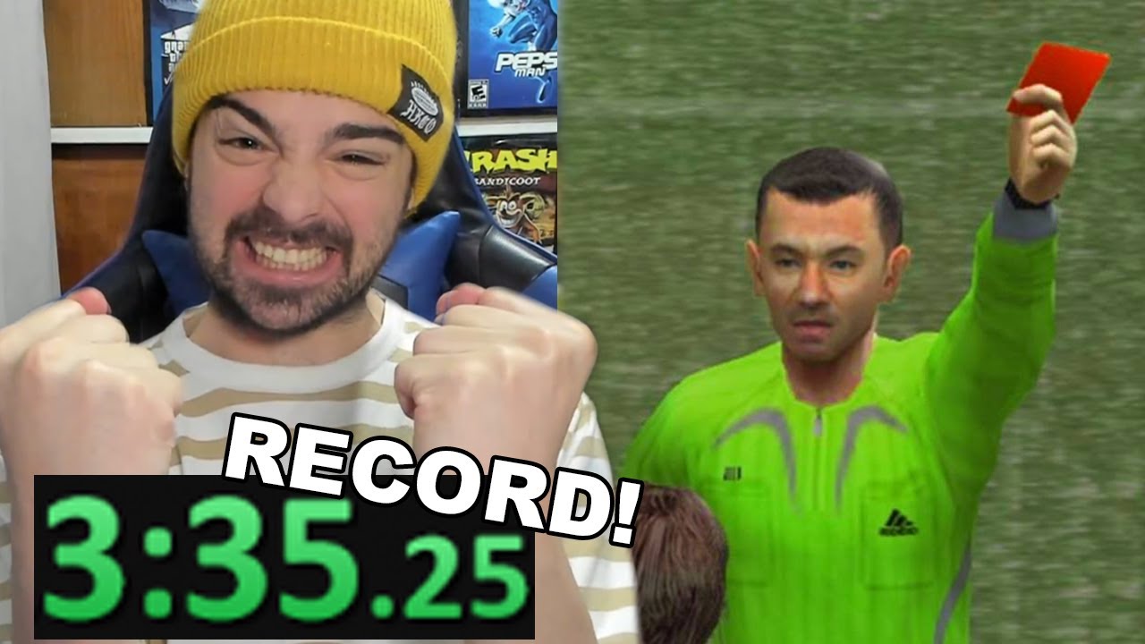BANANIROU hace RECORD en PES 6 SPEEDRUN !