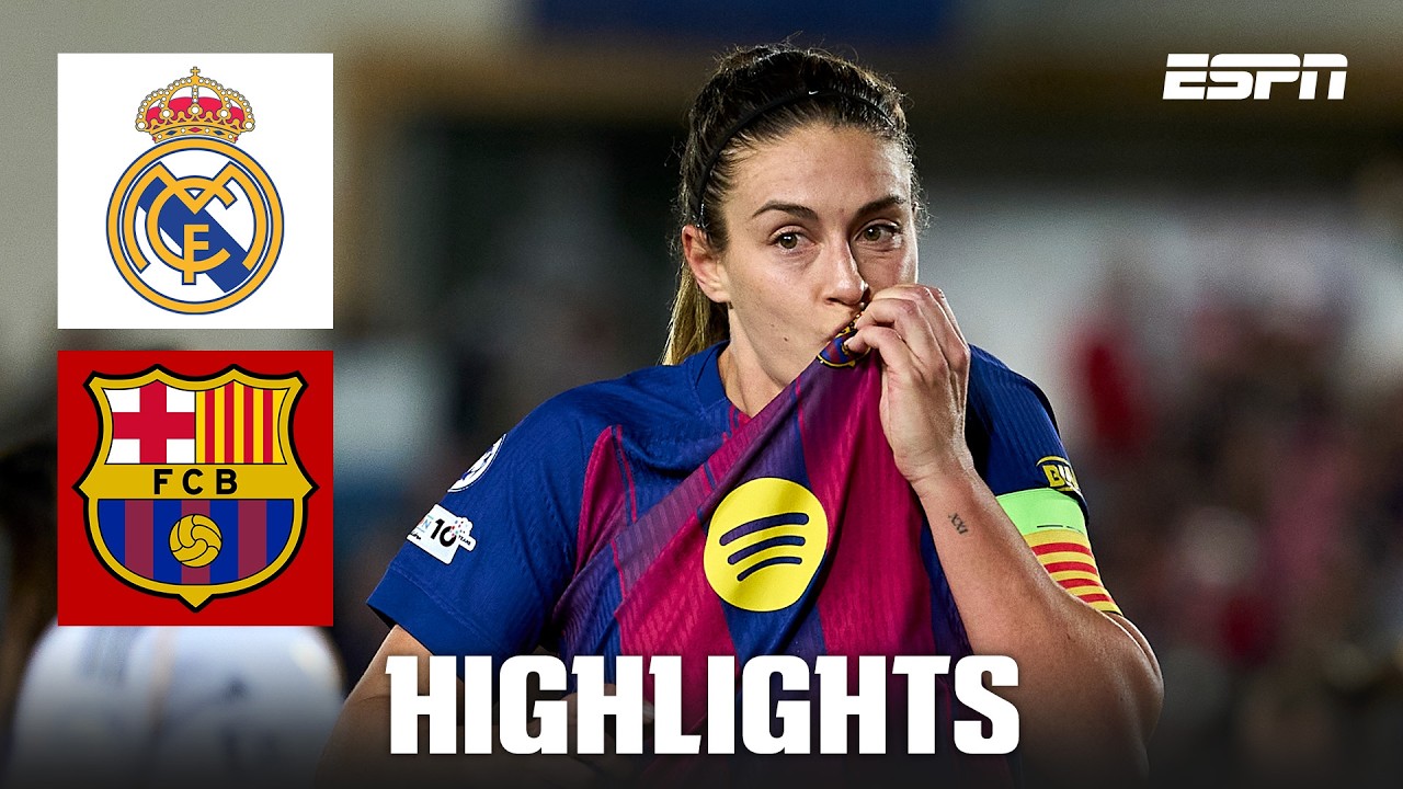 Barcelona THRASH Real Madrid in women&rsquo;s Cl&aacute;sico quarterfinal 1st leg | UEFA Women&rsquo;s Champions League