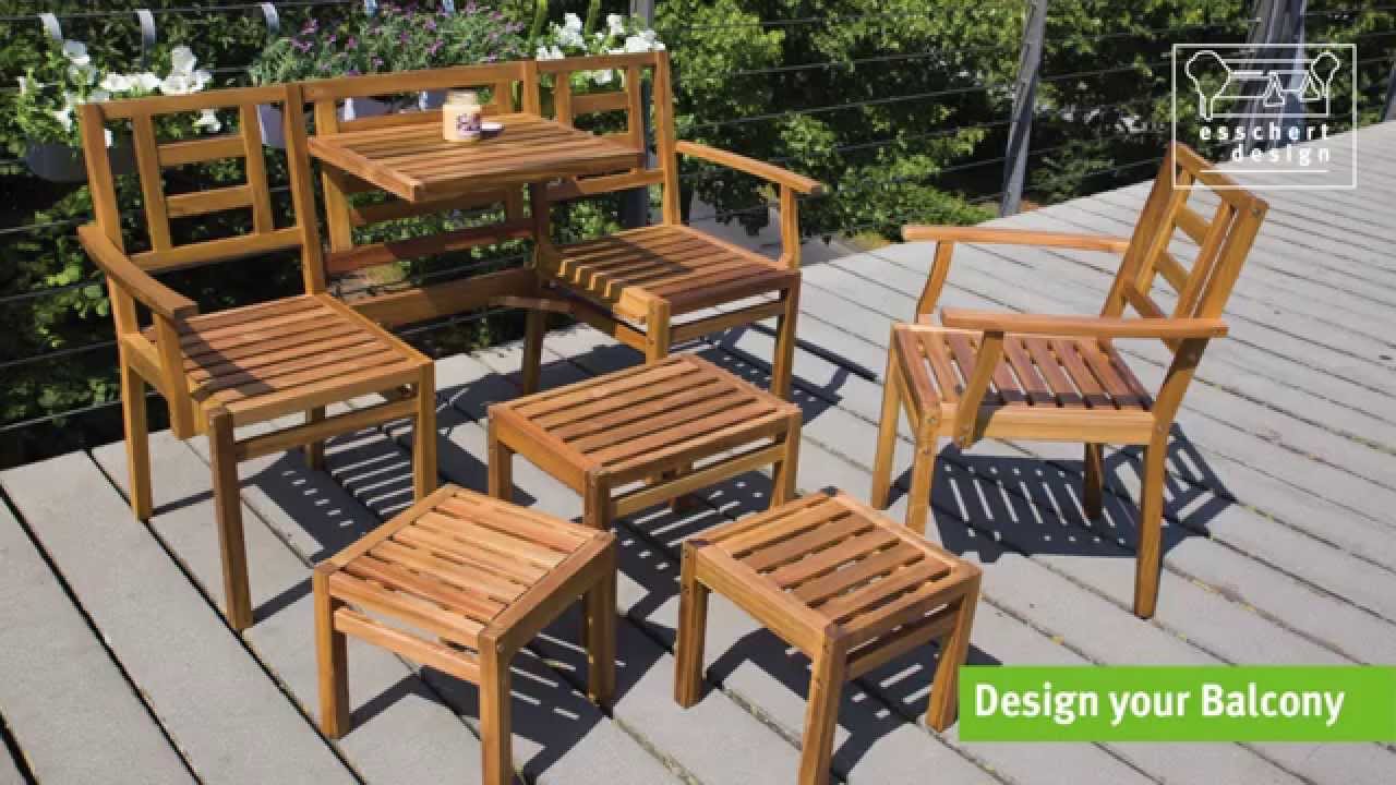 Die Esschert Design Garten Sitzgruppe zum Ausklappen jetzt bei Danto.de