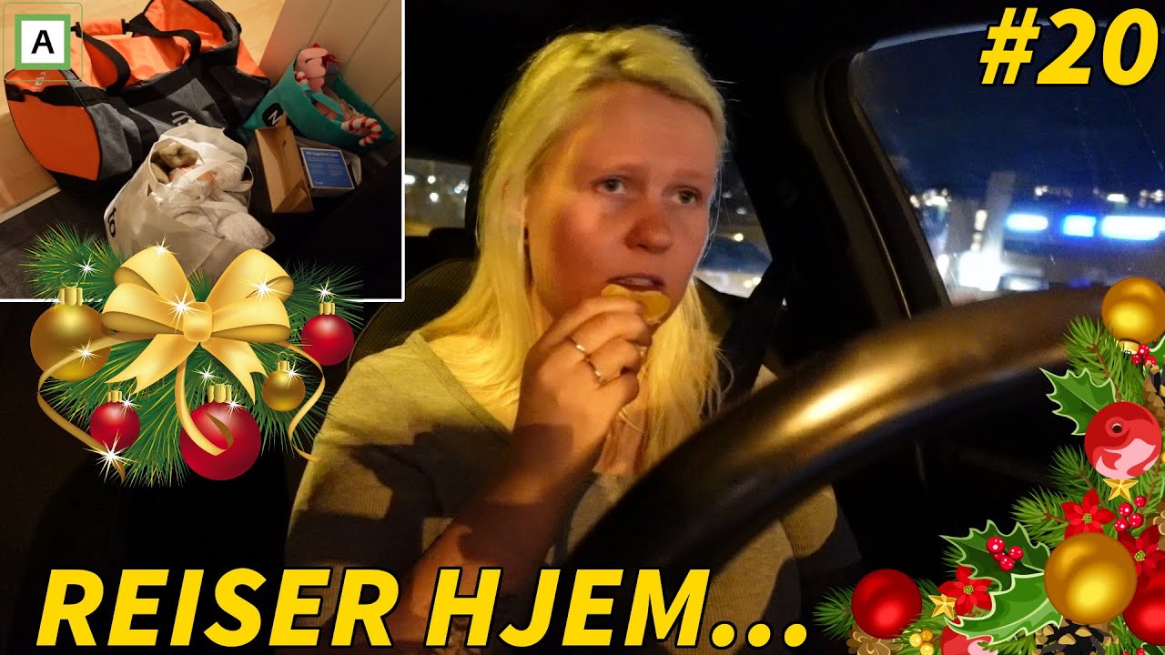 REISER HJEM TIL HORTEN & MØTER SAM IGJEN! 🎄 (Vlogmas - 19.desember)