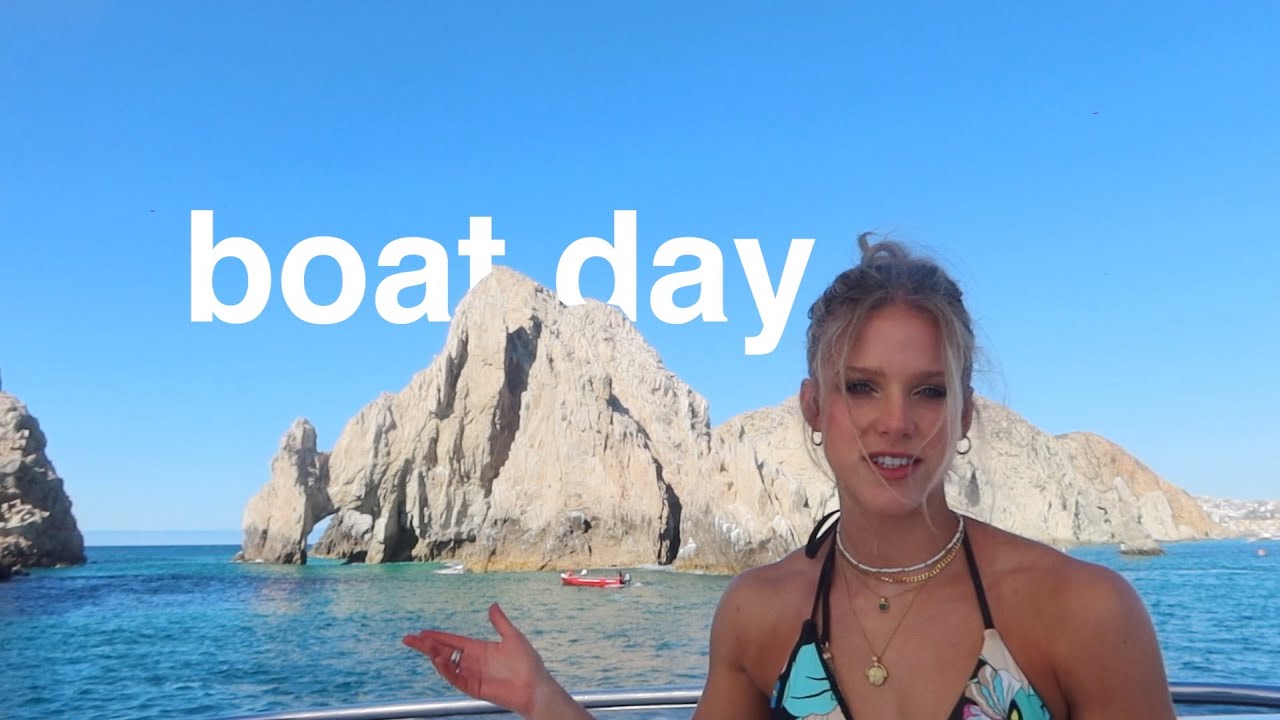 a boat day in Cabo vlog