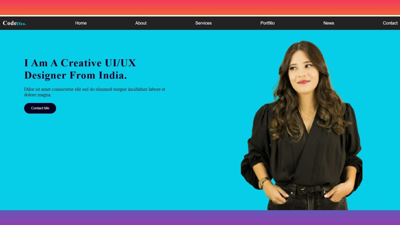How to Create Professional Website Using HTML CSS | Web Design Front Page Tutorial 2026 |