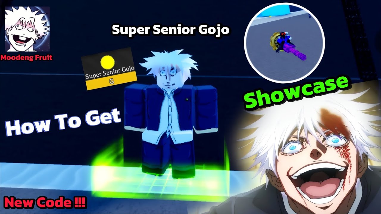 Roblox Moodeng Fruit | SUPER SENIOR GOJO SHOWCASE + GUIDE & NEW CODE ! 