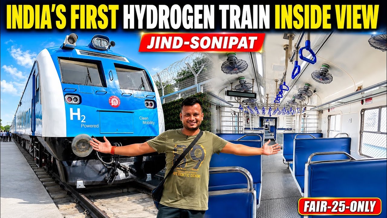 Exclusive First Look India&rsquo;s First Hydrogen Train | Jind Sonipat Hydrogen Train Full Details .