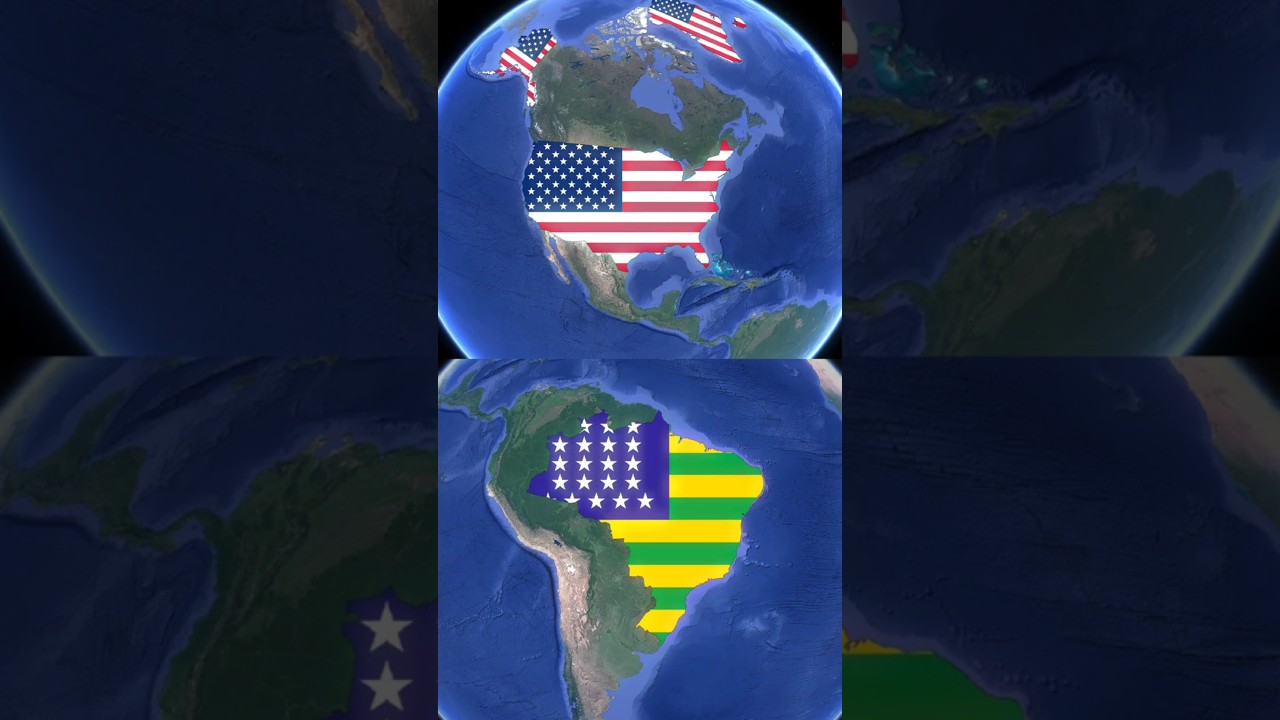 Brief History of United States and Brazil #maps #hisory #historymap