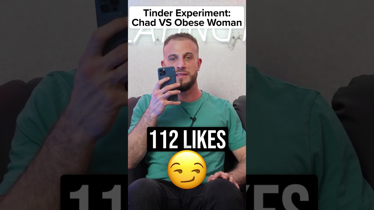 Эксперимент в Tinder: ГигаЧед против Женщины с ожирением