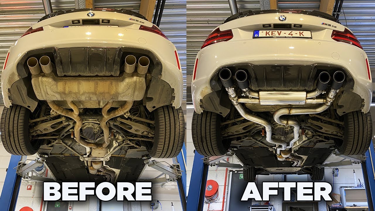 JE CHANGE LA LIGNE D'&Eacute;CHAPPEMENT DE MA M2 CS !! (MILTEK)