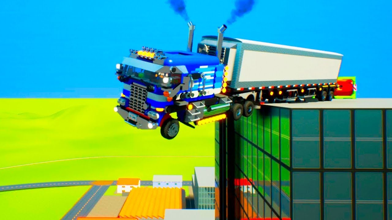 Building Cars Falls Crashes 20 | Brick Rigs