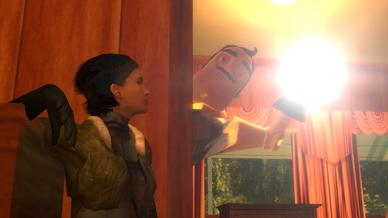 Gmod Scary HELLO NEIGHBOR Многопользовательский мод - 4 ИГРОКА!