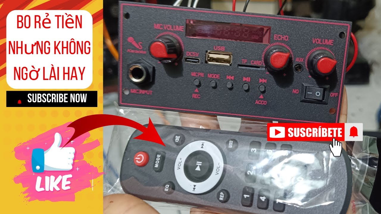@Test và kết nối bo karaoke mini chế loa