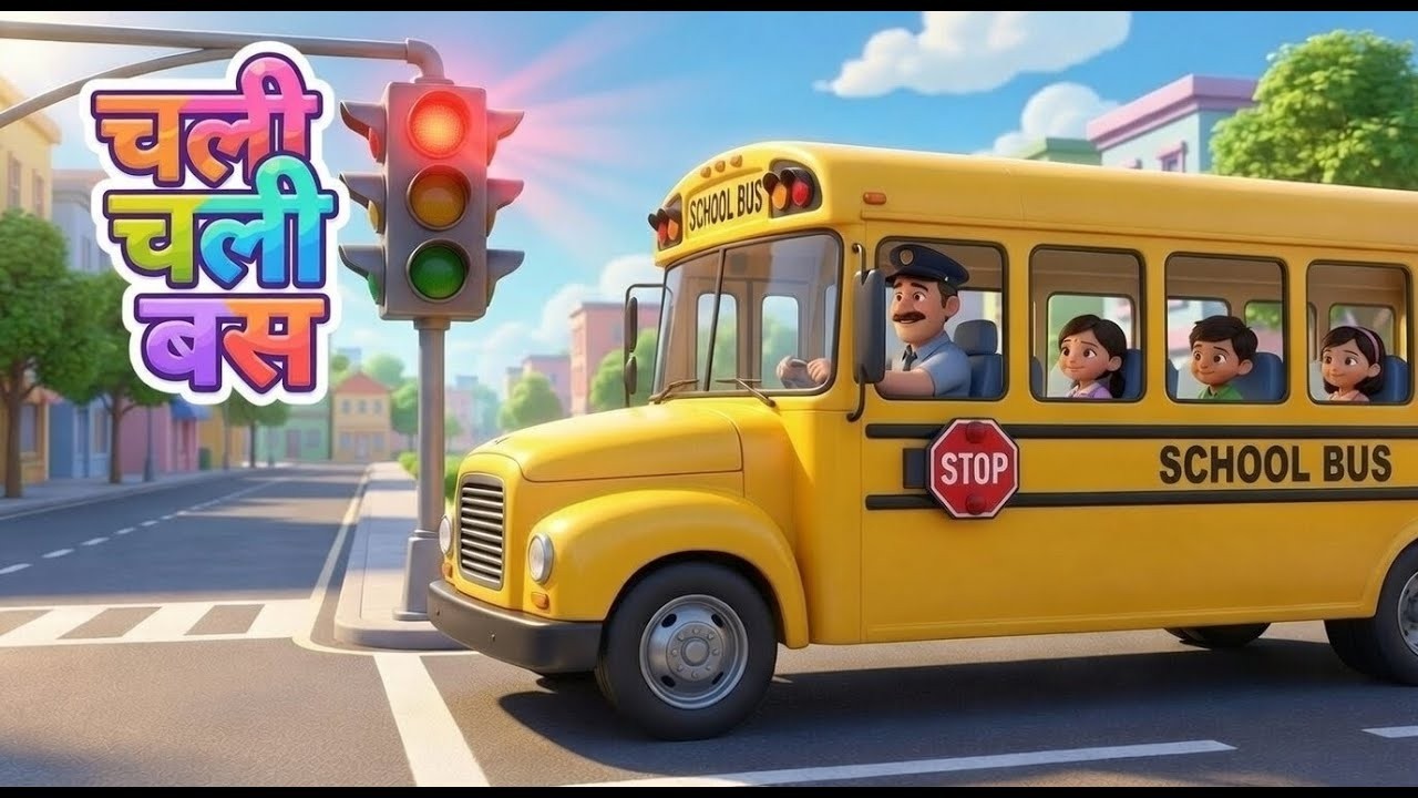 चली चली बस 🚌| Chali Chali Bus | Kids Bus Song | Fun Hindi Rhymes | Kids Song | Toot Toot Tales