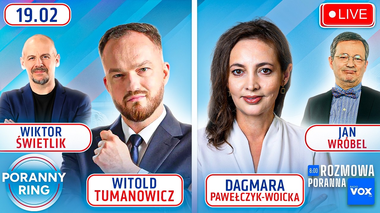 🔴 PORANNY RING 7:30 - WITOLD TUMANOWICZ, DAGMARA PAWEŁCZYK-WOICKA