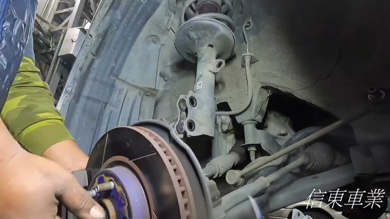 TOYOTA WISH 2.0 2012 避震器 前輪 更換  Shock absorber front wheel replacement