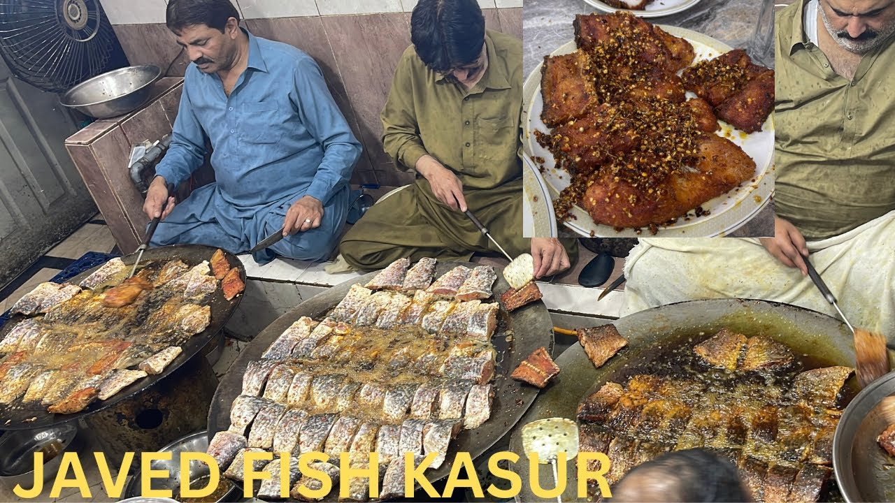 Javed Fish Corner - Kasur Street Food Pakistan | Javed Tawa Fish Fry Kasur | Crispy Fried Fish Kasur