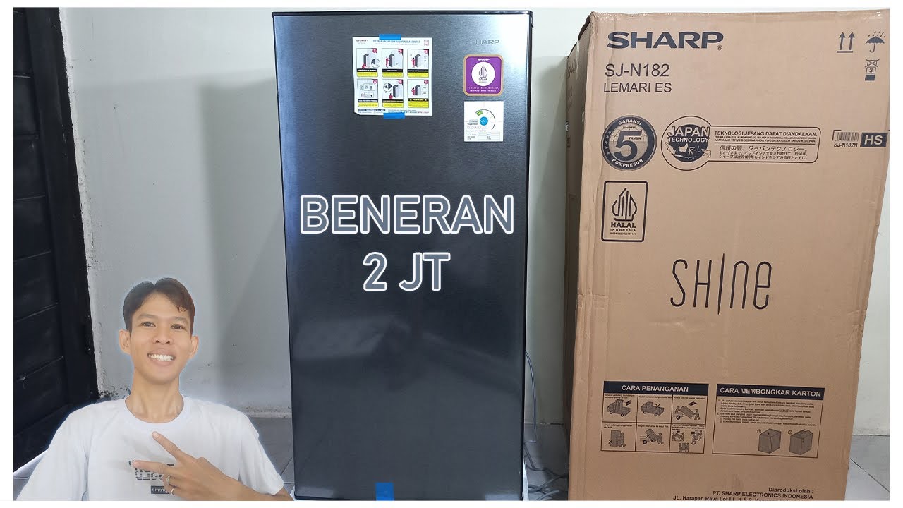 Serius ! Apa Benar Ada Lemari ES Semurah & Sekeren Sharp SJ-N182 Harga Cuma 2 Jutaan #kulkas1pintu