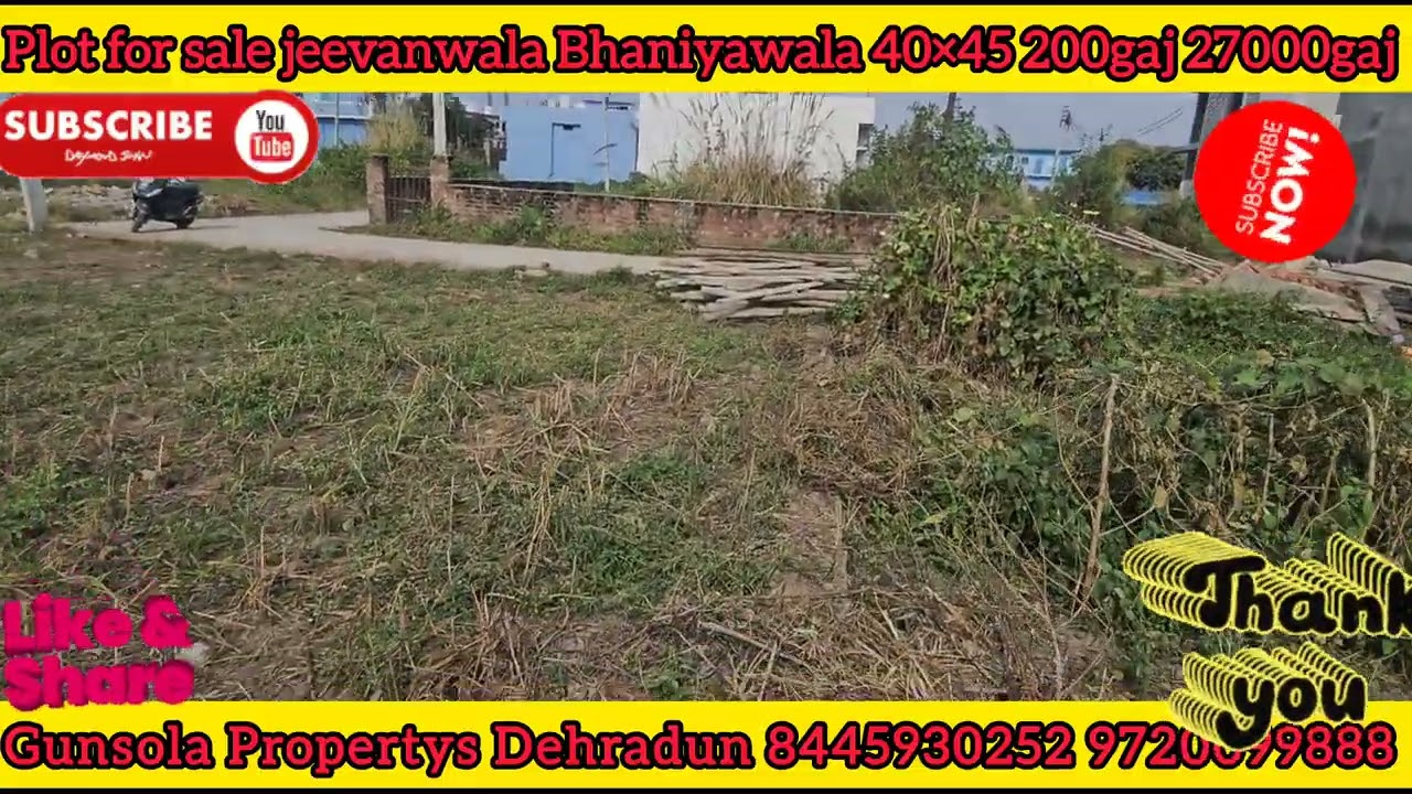 Plot for sale jeevanwala #bhaniyawala #doiwala #jollygrant #plotindehradun #uk  #dehradunproperty 