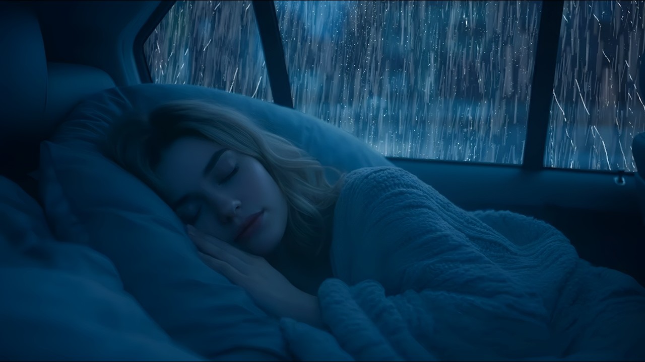 Dreamscape Atmosphere – Rain Sound in car | Heavy Rain on Window for Fall Asleep in 3 Minutes