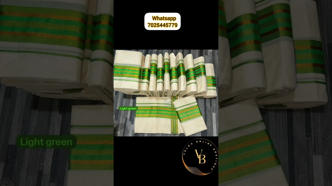 Kuthampully set mund collection /uniform available/kuthampully online shopping