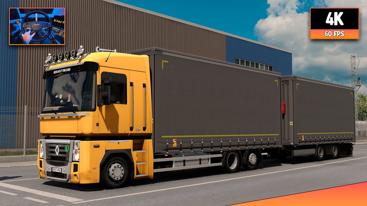 Renault Magnum 480 | Esbjerg - Osnabrück | ETS2 1.57 4K Gameplay + Wheel Cam