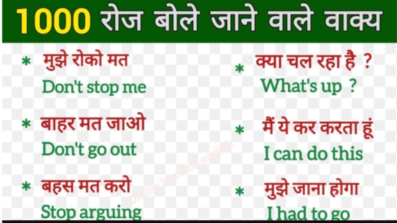 Learn to speak English 🗣️ 1000 Daily Use English Sentences, English Speaking Practice