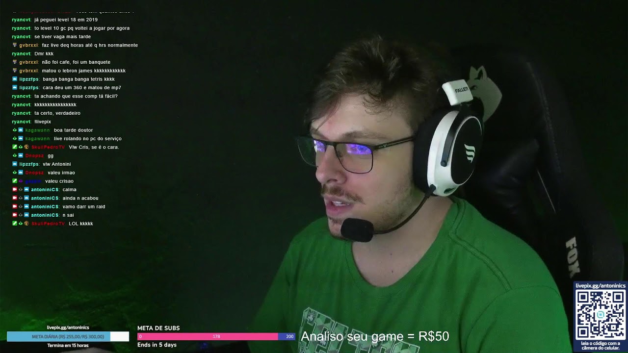 PUGS GC E ANÁLISE DO CHAT | !livepix !youtube