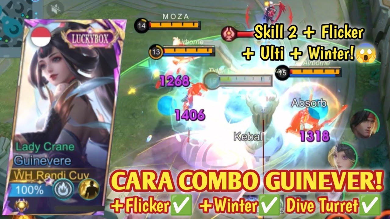 GUINEVERE FLICKER ULTI + WINTER! OP BANGET SAMPE 18 KILL! BUILD GUINEVERE TERSAKIT 2025 - MLBB